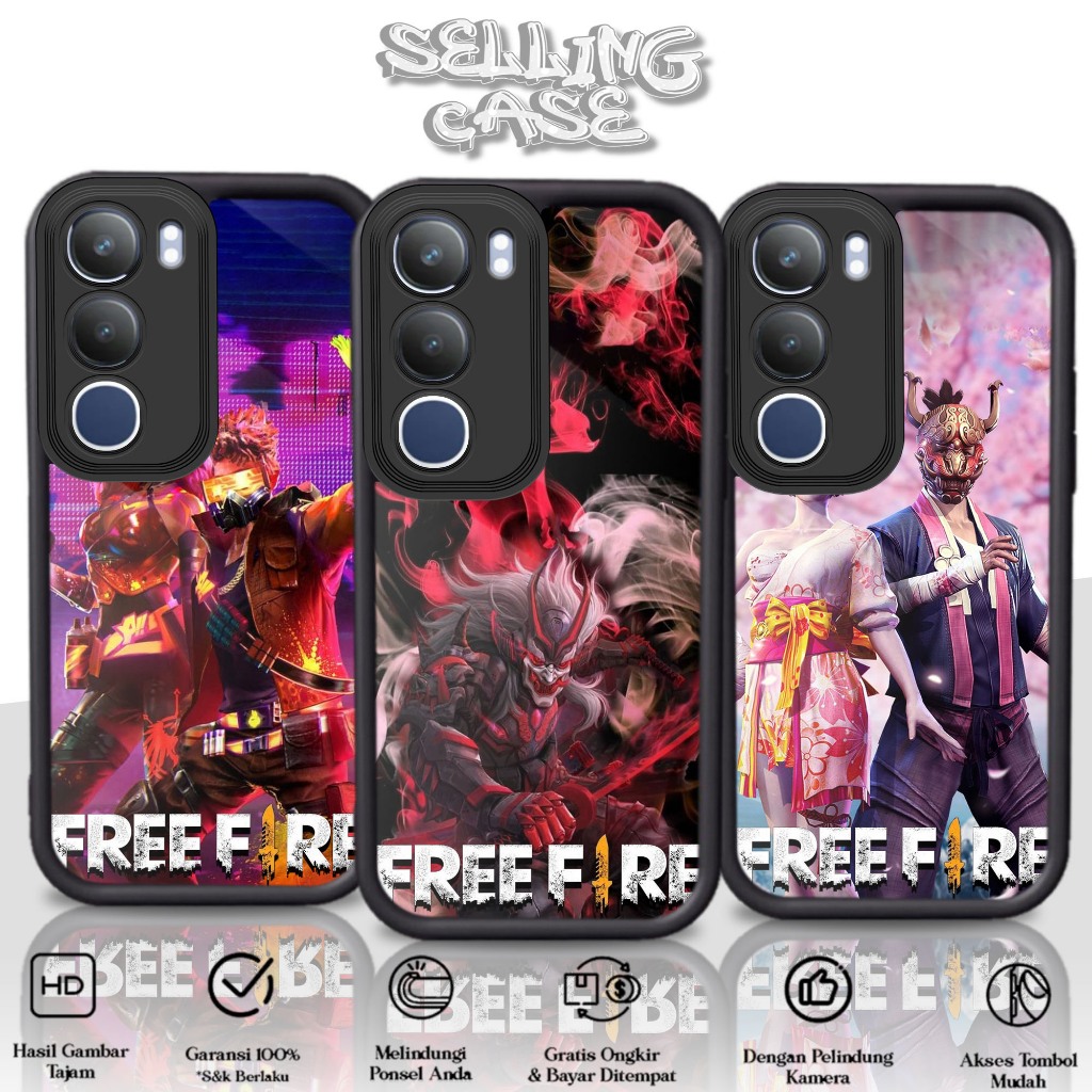 Case Premium Compatible For VIVO Y19S Y29 5G Motif [ FF ] Casing Softcase Glossy Anti Jamur