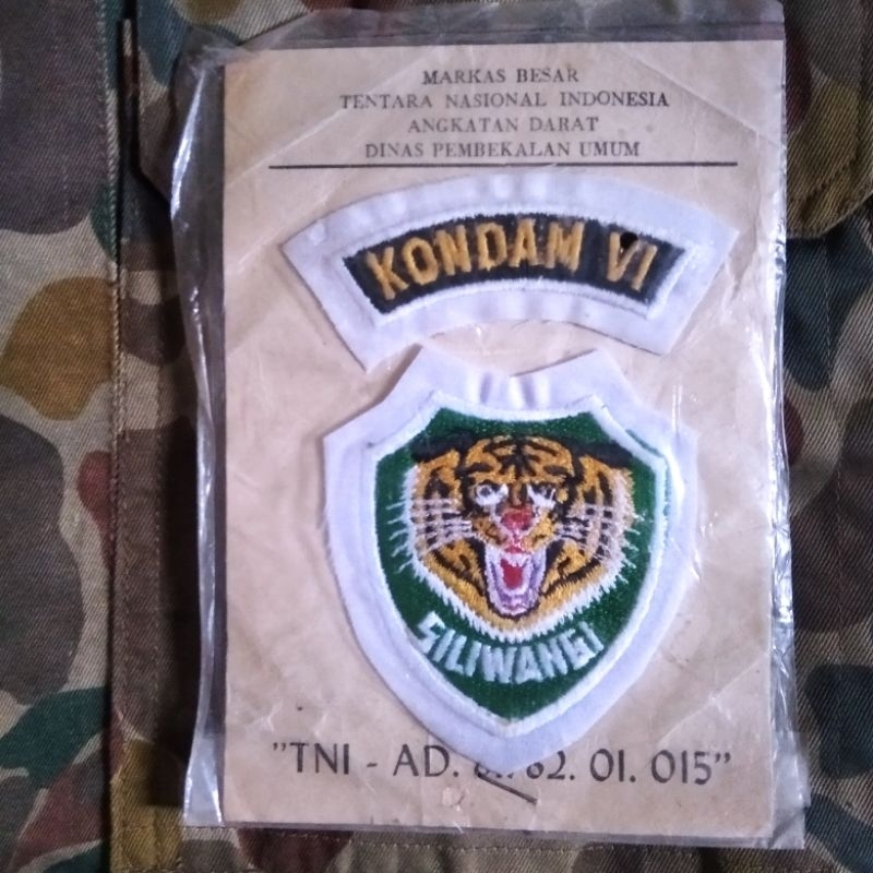 patch tentara jadul tahun 19i0 koleksi militer jaman dulu patch abri jadul tentara siliwangi koleksi