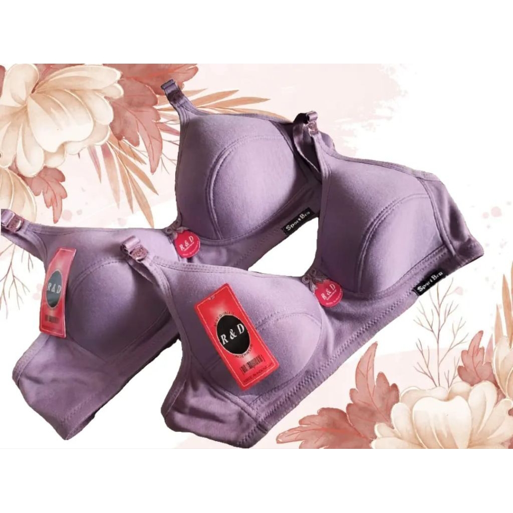 BRA SPORT TANPA BUSA R & D KAIT 2 UKURAN 34-38