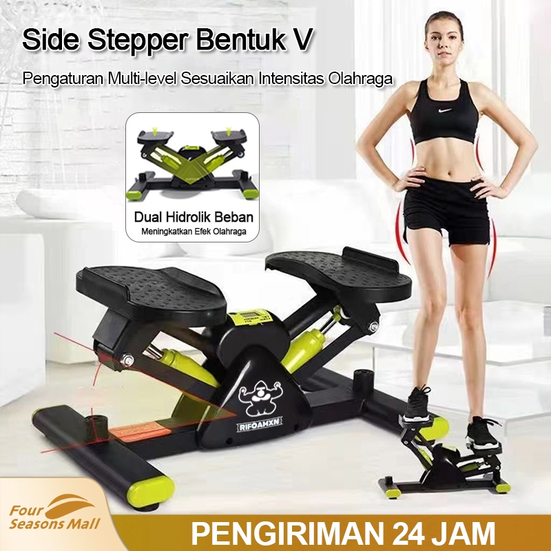 [COD×RIFOAMXN] Mini Side Stepper Rumah V-shape Stepper Walker Glider Alat Olahraga Pembakar Lemak St