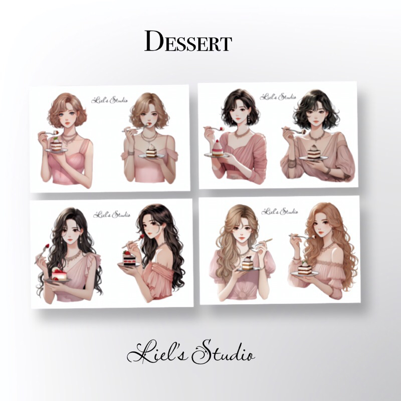 

Liel’s Studio 4 in 1 Sticker Girl Batch 1 for journaling and scrapbooking