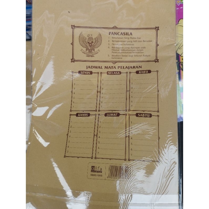

sampul kertas coklat boxi dan kuarto ada nama dan polos isi 20lembar