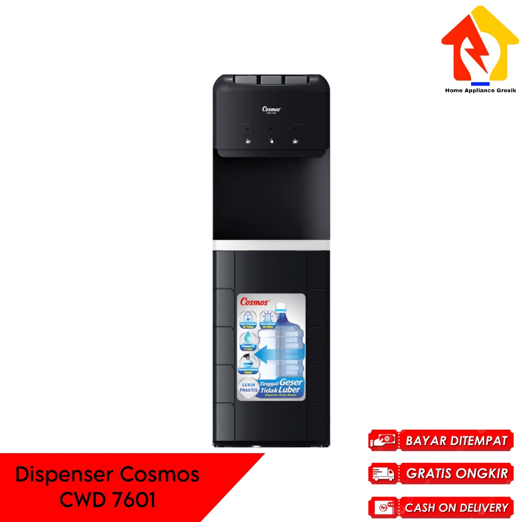 Dispenser Cosmos CWD 7601 3 Kran Hot And Normal And Cool / Cosmos Dispenser Air CWD7601