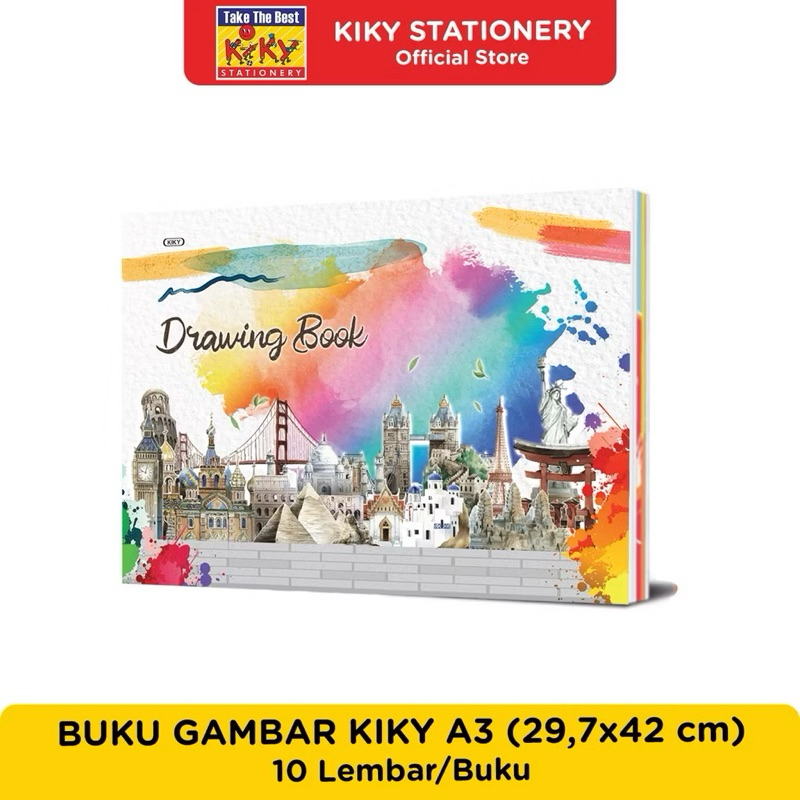 

(1Pcs) Buku Gambar A4 KIKY Buku Gambar Fancy A3 Drawing Book Termurah! Best Seller
