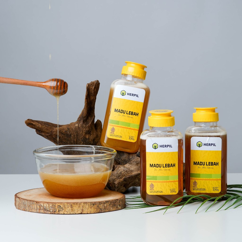 

Herpil Madu Lebah 330 gram, Madu Murni Fresh Nektar Multiflora 100% Dikemas di Peternakan