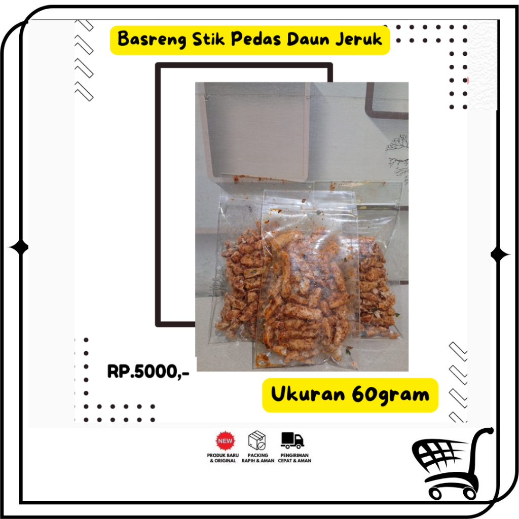 

Basreng Stik Pedas Berbagai Ukuran 60 Gram & 125 Gram