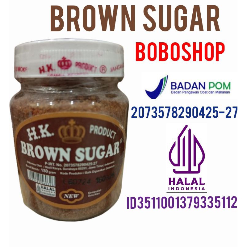 

BROWN SUGAR BUBUK KEMASAN BOTOL 150 GRAM