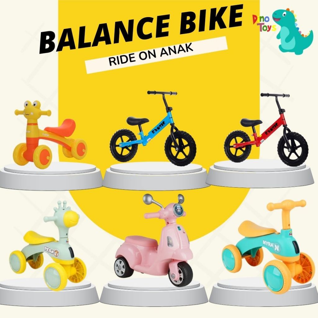 BALANCE BIKE PUSH BIKE SEPEDA KESEIMBANGAN ANAK KADO ANAK MURAH push bike dino toys ungaran