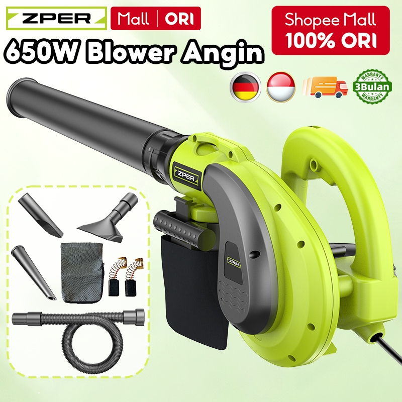 ZPER 650W Mesin Blower Angin Kencang Meniup Menghisap Industri Blower Keong Portable ZP049