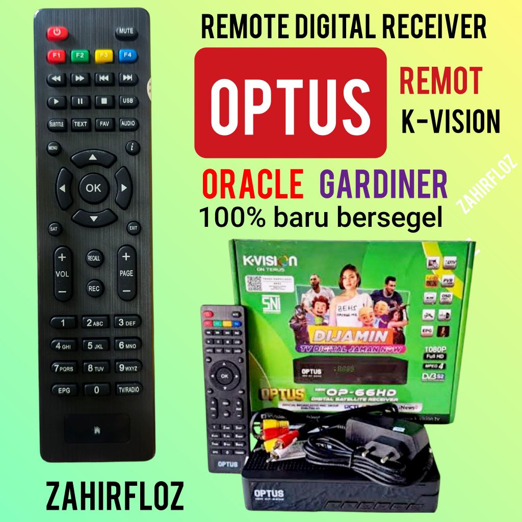 Remote OPTUS kvision Digital receiver stb set top box remot parabola