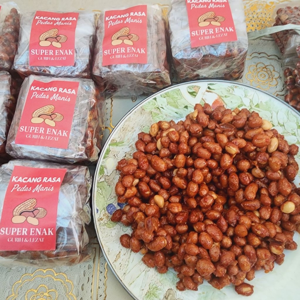 

KACANG RASA PEDAS MANIS PAKET 10 PACK(isi100 bj)BISA INSTAN