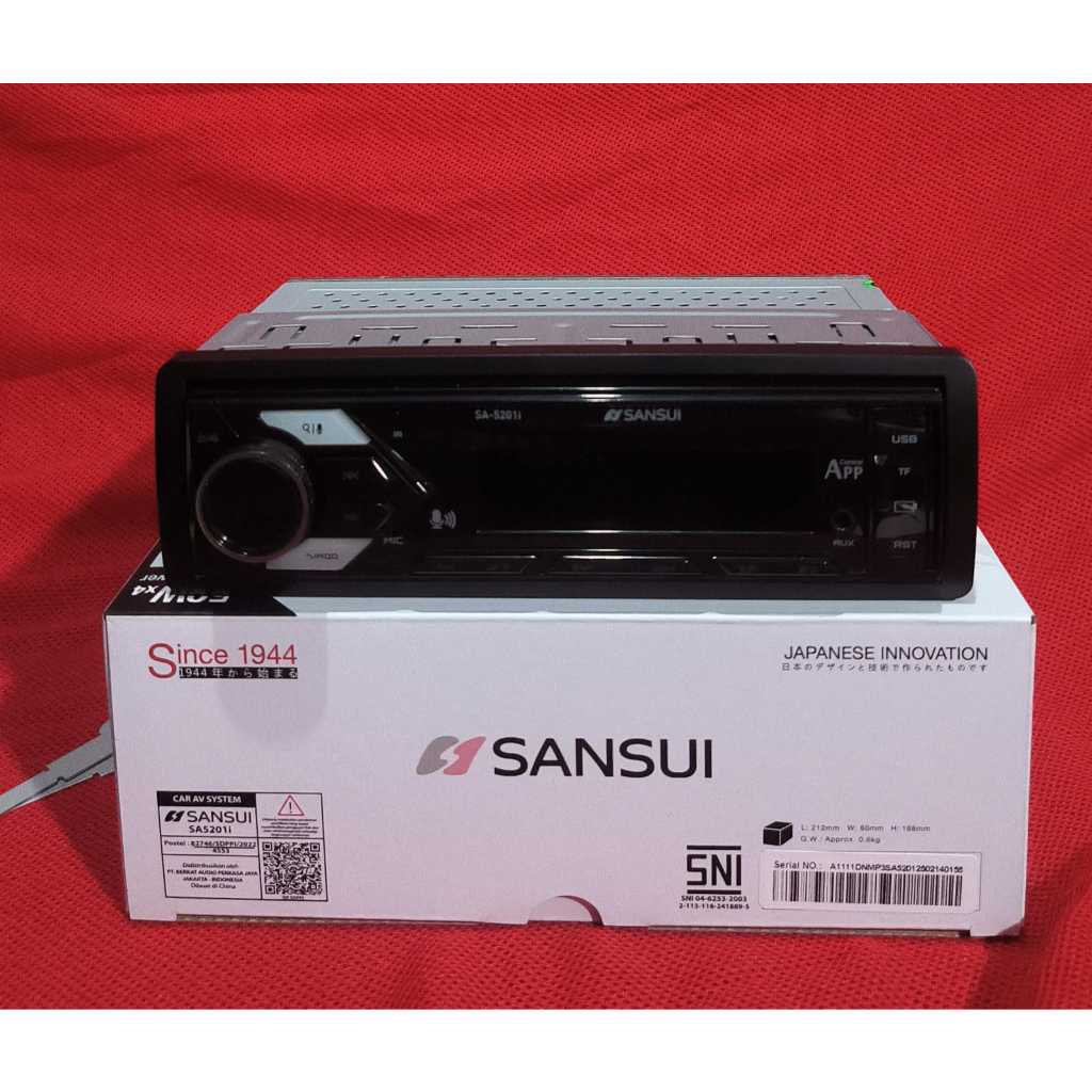Single Din Sansui SA-5201i MP3 USB bluetooth Radio/USB playback premium sound quality