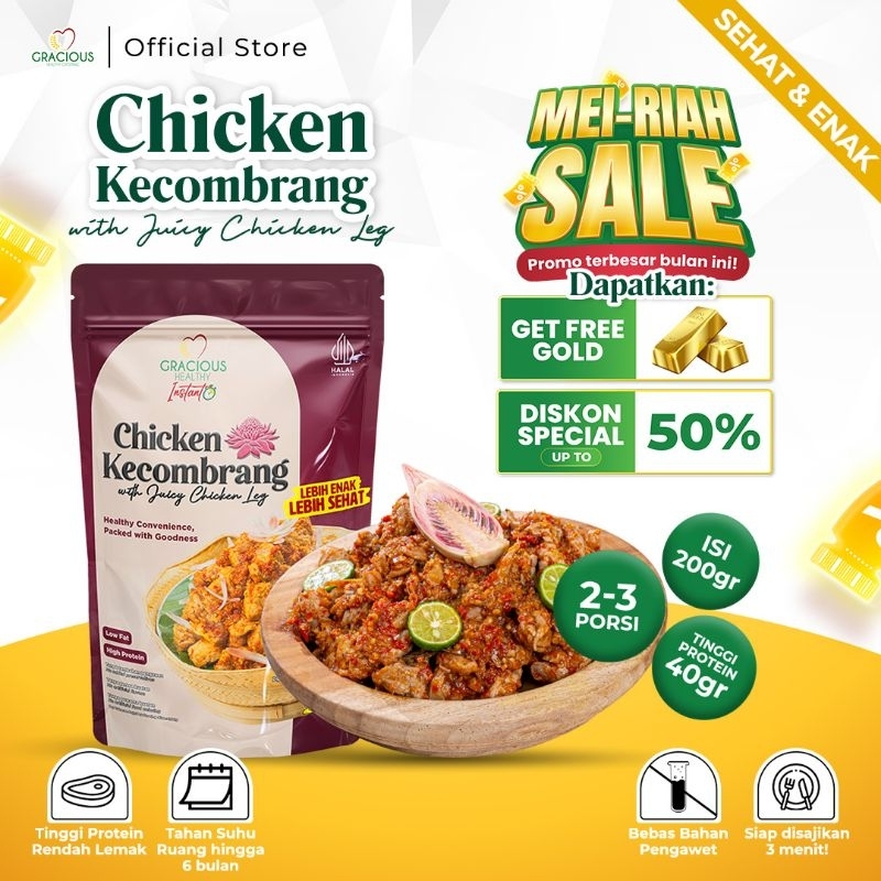 

Gracious Chicken Kecombrang - Protein 40gr (Makanan Instant Sehat Siap Saji)