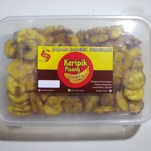 

KERIPIK PISANG LUMER Jajan Sambil Sedekah ke Ponpes Gratis - 500ml