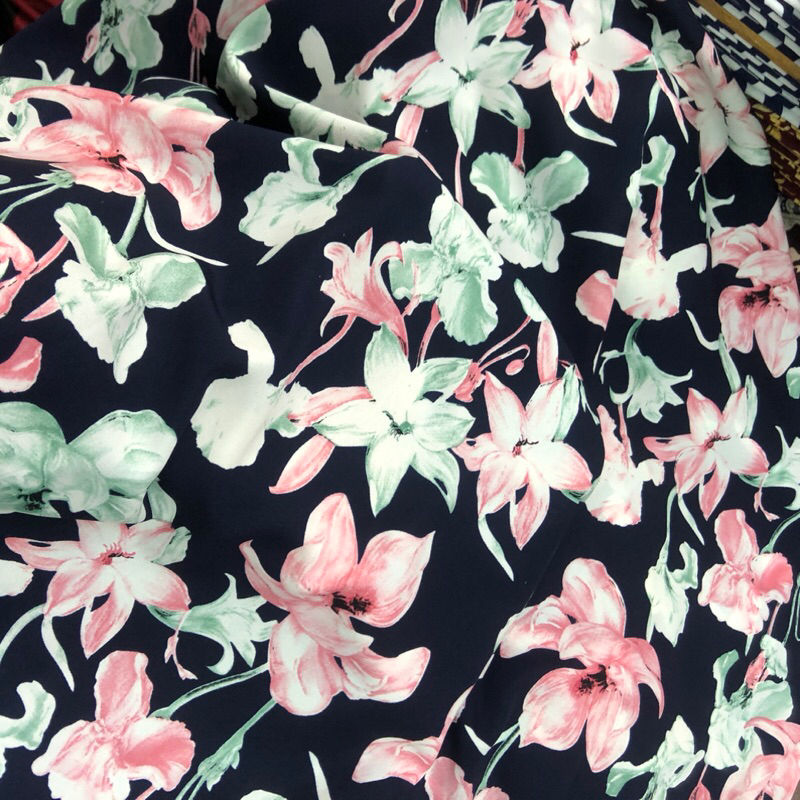 kain wolfis motif bunga - kain wolfis motif luxury - kain wolfis motif premium kkt