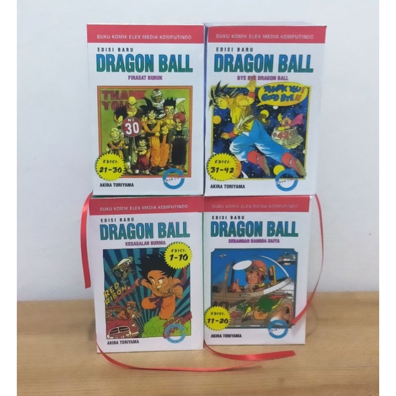 Box Kosongan Komik Dragon Ball List Merah Lengkap 4 Box