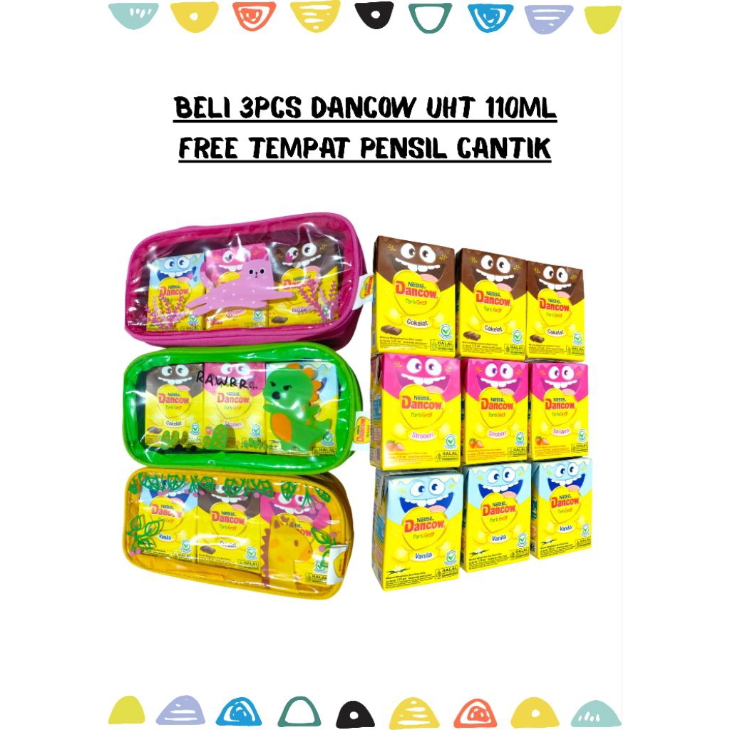 

Dancow UHT 110ml Promo Beli 3 Gratis 1 Tempat Pensil ( Custom warna bisa chat dulu )
