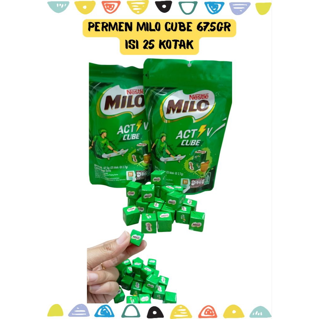 

Nestle Milo ACT Cube Kemasan 67.5g ( 25 kotak )