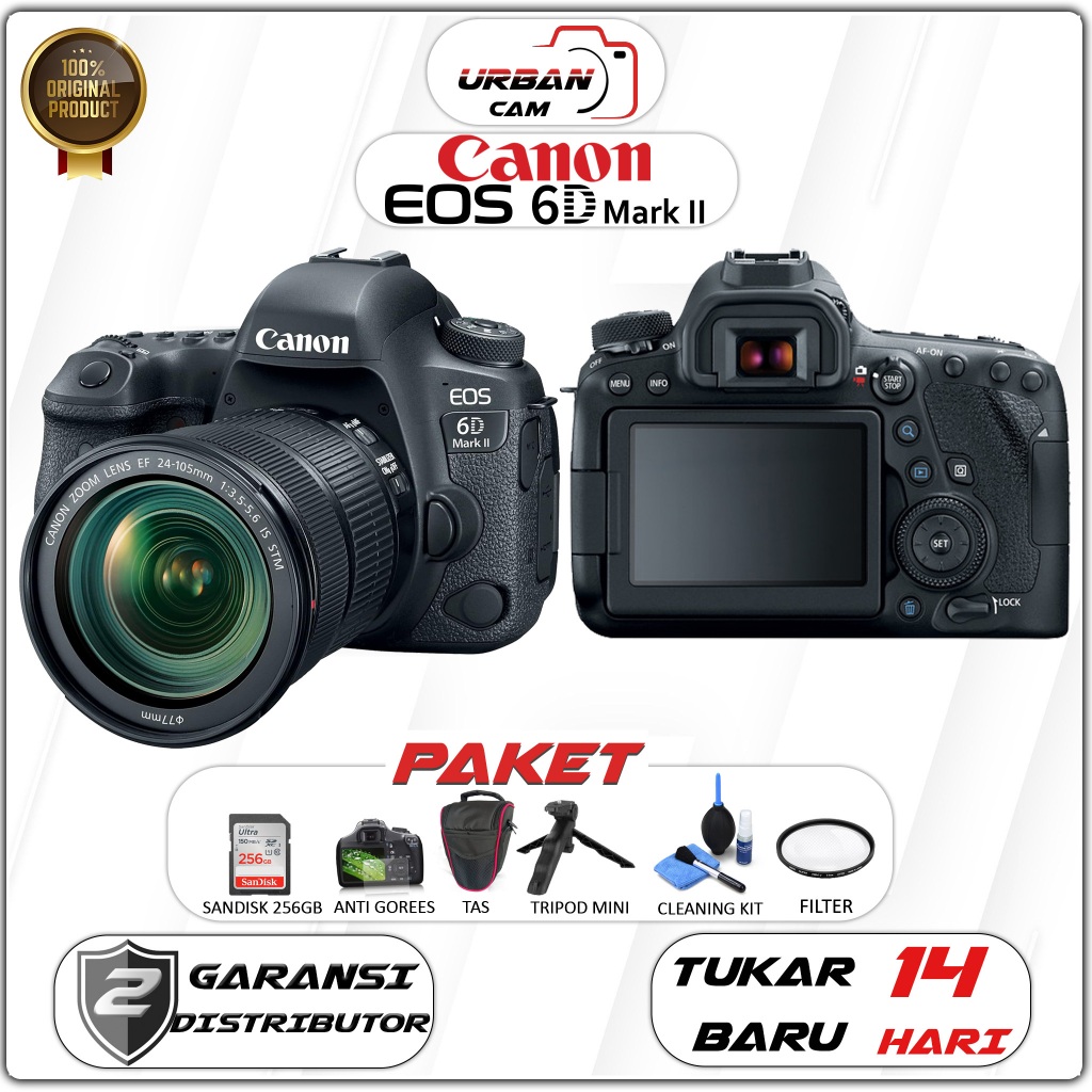 Canon EOS 6D Mark II Kit EF 24-105MM F4 L IS II USM / CANON EOS 6D II / CANON EOS 6D MARK 2