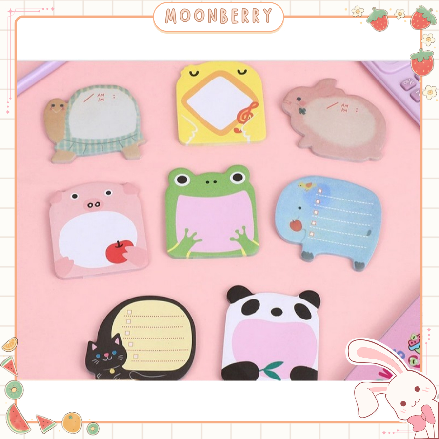 

Sticky Notes Motif Hewan Tempelan Kertas Catatan Memo Note Karakter Animal Mini Book Karakter Binatang Lucu