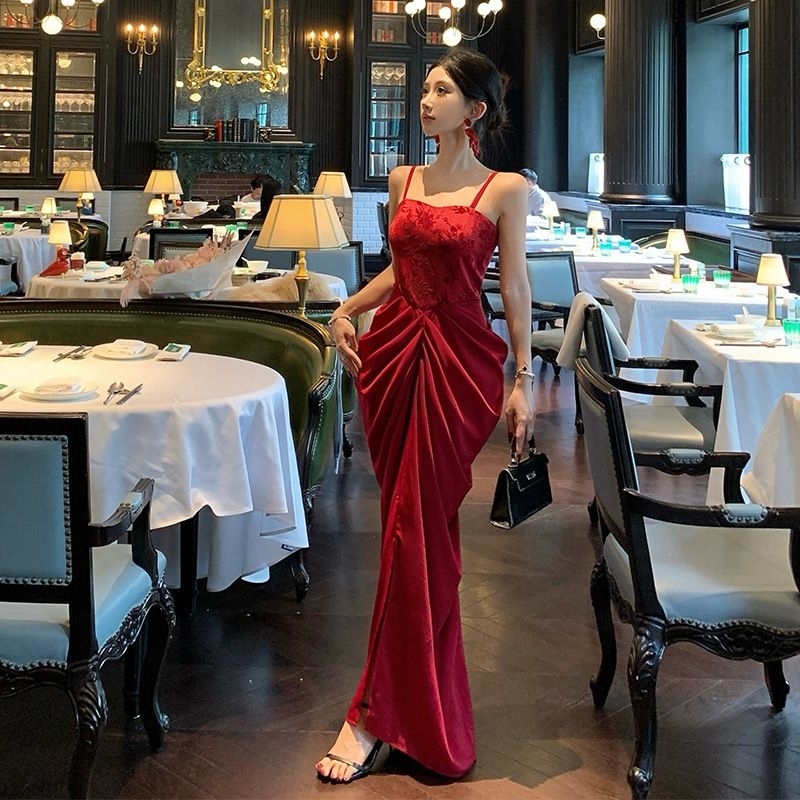 Party Dress /Red Dress /Elegant Dress /Import D0657