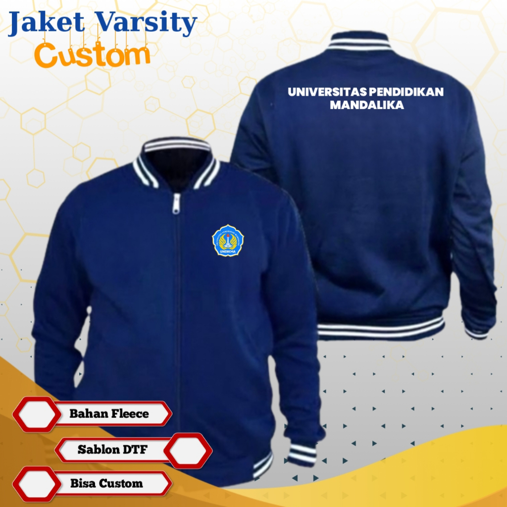Jaket Universitas Mandalika Jaket Varsity Custom UI
