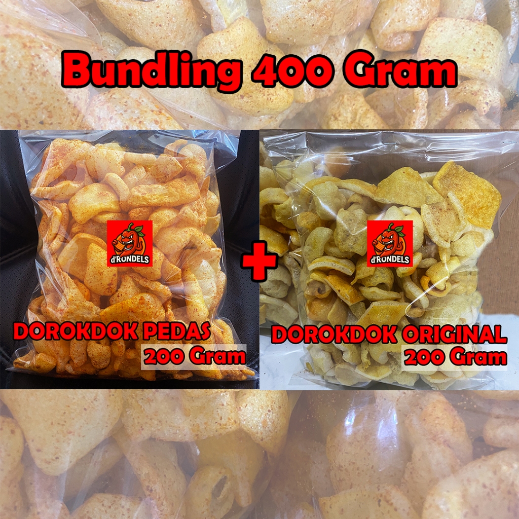 

Bundling Kerupuk Kulit Sapi Dorokdok 400 Gram Mix d`Rondels