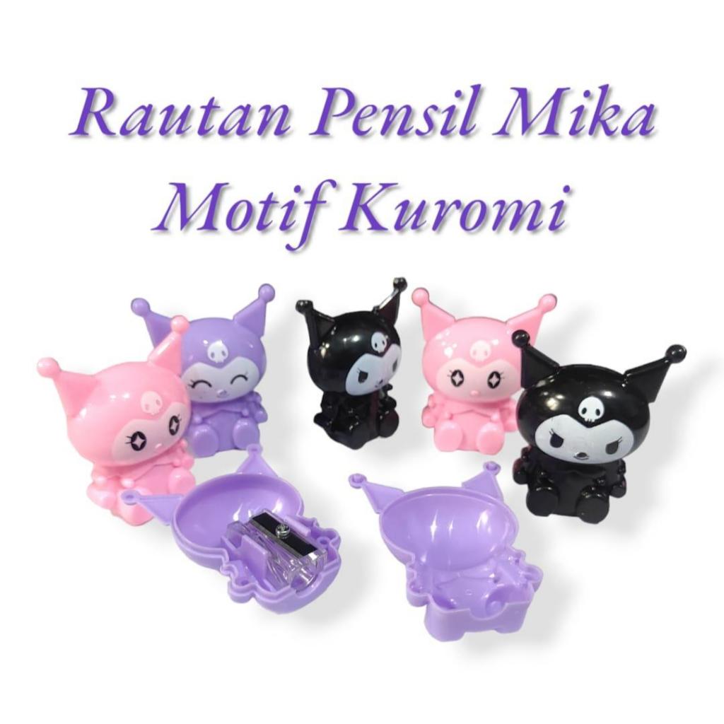 

Serutan Pensil Mika Mini Motif Kuromi Stationery dengan Desain Imut dan Warna Cerah