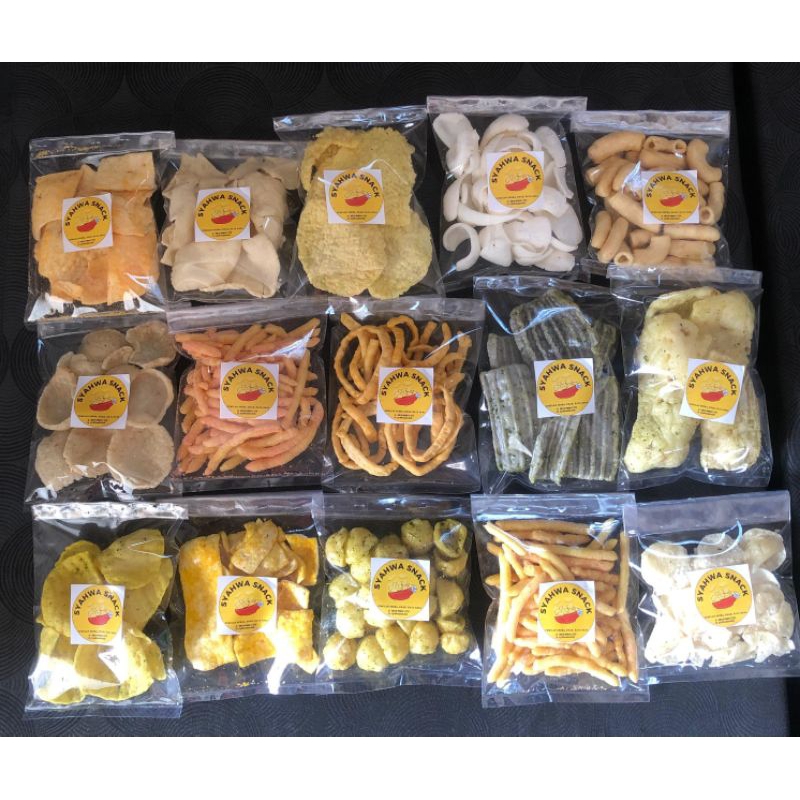 

Snack Makanan Ringan Kemasan Ekonomis Gurih Manis