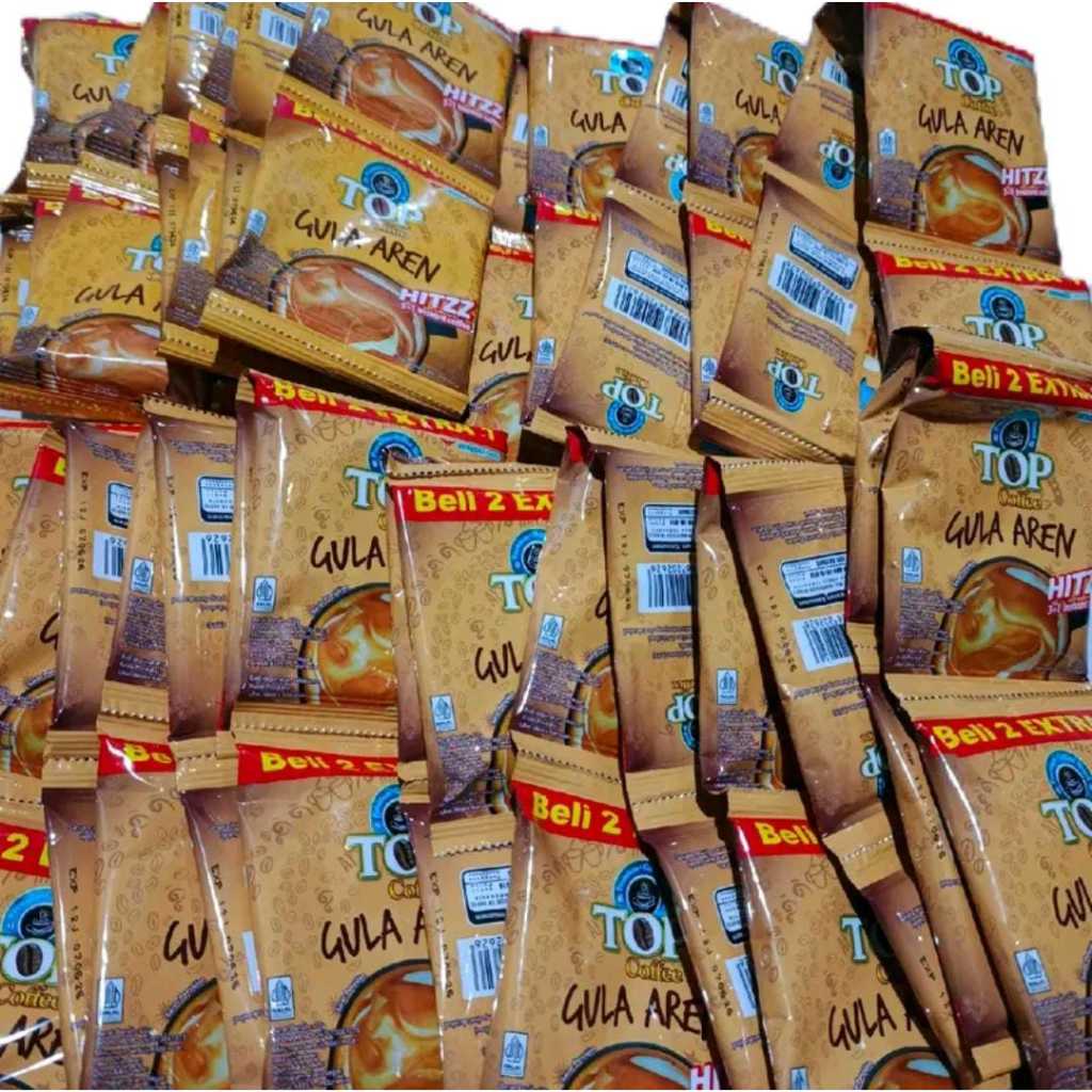 

TOP Coffe Kopi Instan Gula Aren HITZZ 3in1 22 gram isi 15 Sachet
