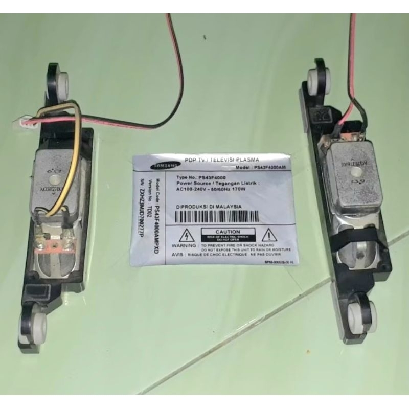 SPEAKER PLASMA SAMSUNG PS43F4000 PS43H4000 43H4000 43F4000