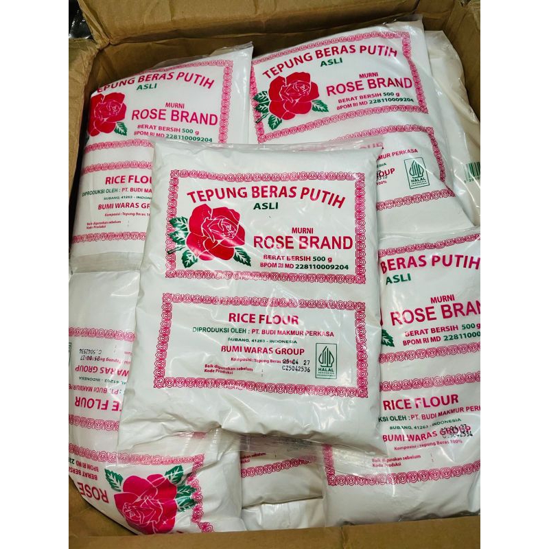 

500gr Tepung Beras Putih Merk Rose Brand/Tepung Beras Putih Murni/Tepung Beras