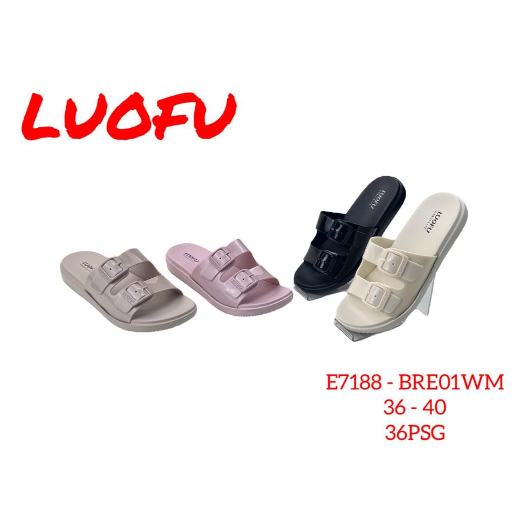 Luofu Sendal Selop Gesper Wanita Karet EVA E7188-BRE01WM