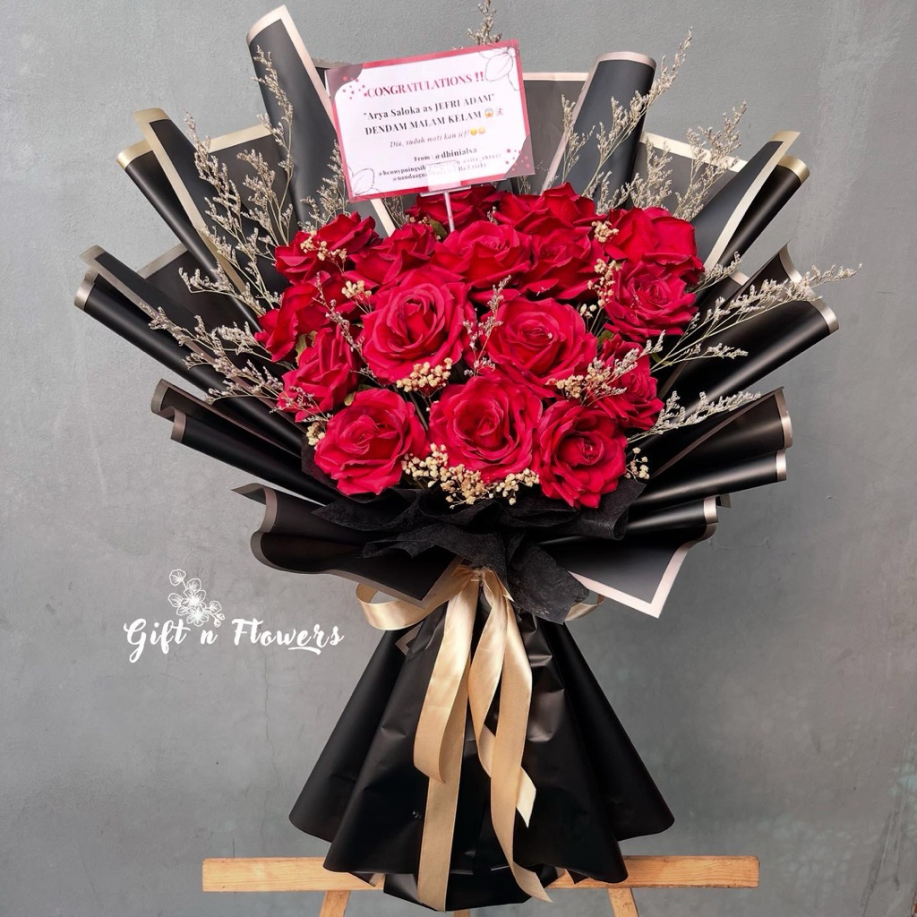 Bouquet Bunga Mawar Artificial / Buket Bunga Mawar Artificial