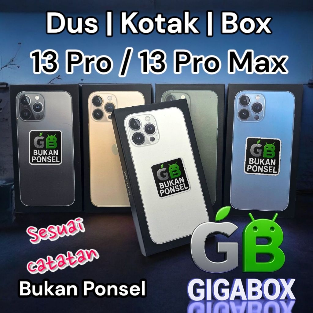 

(Sesuai Catatan) Dus Kardus Box 13 Pro / 13 Pro Max Kemasan Premium dan Elegan