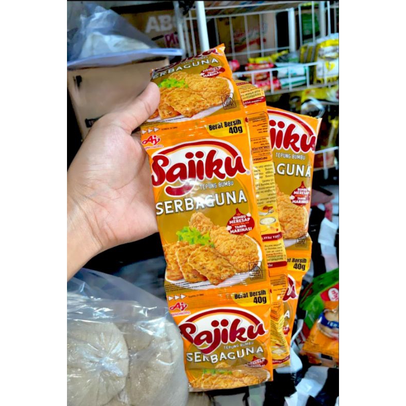 

SAJIKU SERBAGUNA 40gr 1RENTENG ISI 10 - Tepung Bumbu Serbaguna