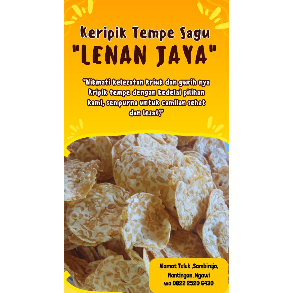 

keripik tempe sagu (100gr)