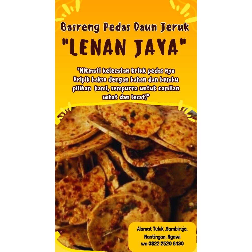 

basreng Gurih Daun Jeruk (500gr)