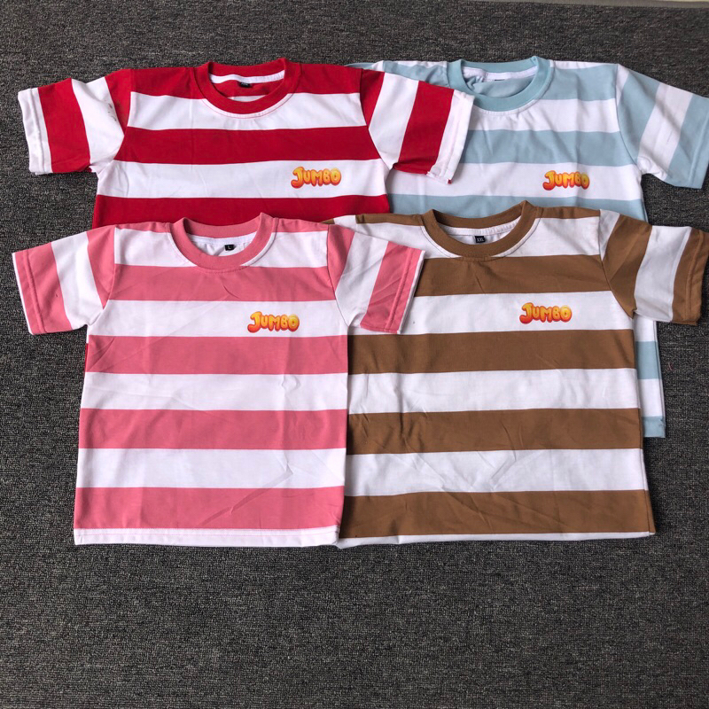 Baju anak salur cewek cowok jumbo tulisan kecil usia 3-12 tahun