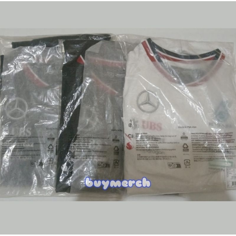 

(READY STOK - SEALED) MERCEDES-AMG F1 2024 TEAM DRIVER T-SHIRT BLACK/WHITE SIZE M/S OFFICIAL