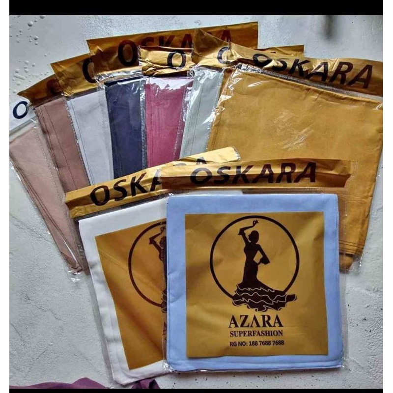 hijab segi empat polos azara