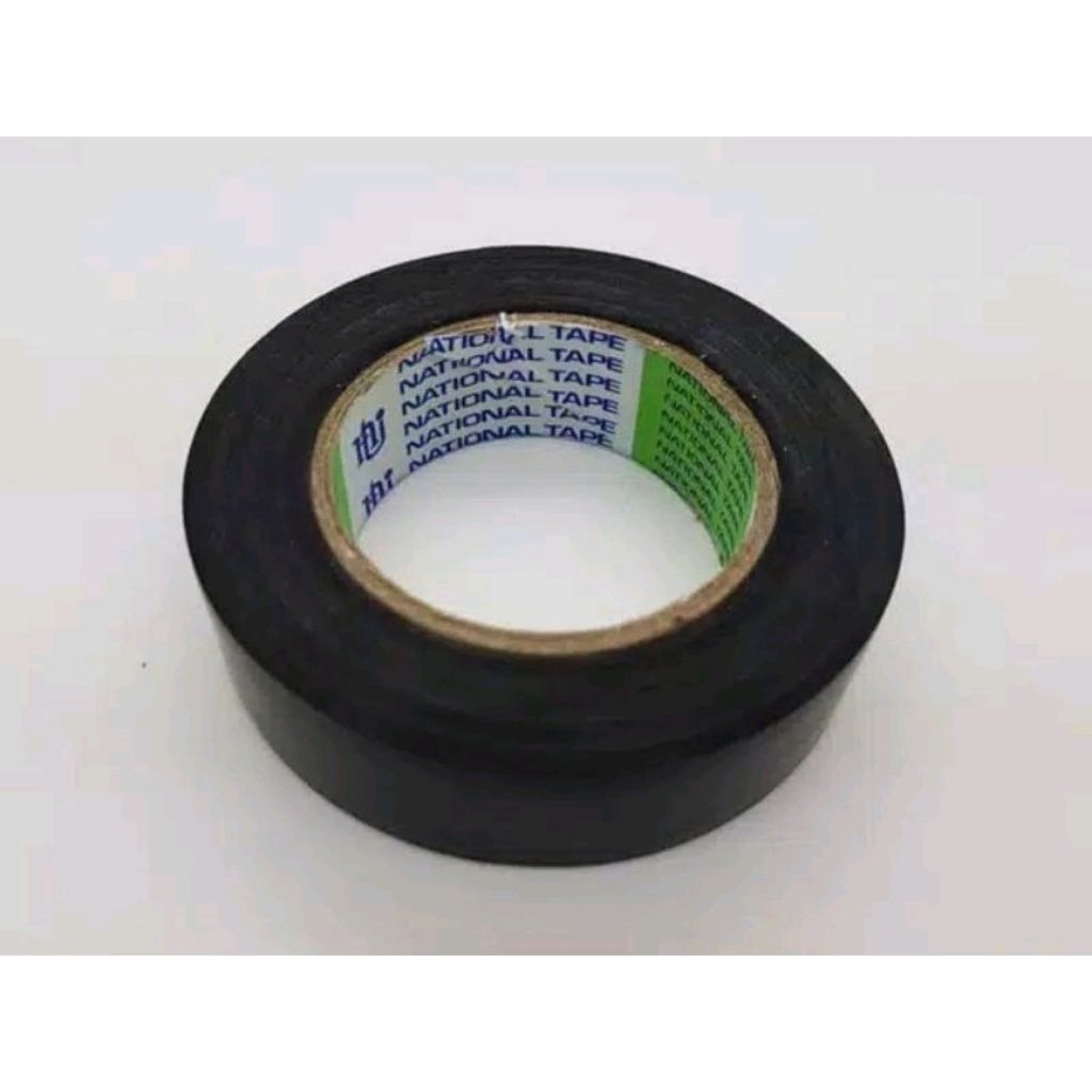 lakban Isolasi NATIONAL untuk Kabel / Listrik Hitam isolasi nasional/ solasi hitam / solasi listrik