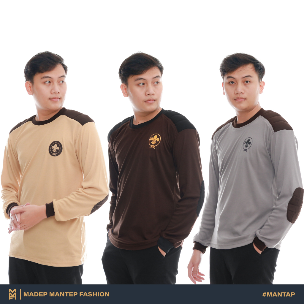 Kaos Pramuka Lengan Panjang Lapangan Kaos Pembina Pramuka Kaos Kegiatan Pramuka MMF