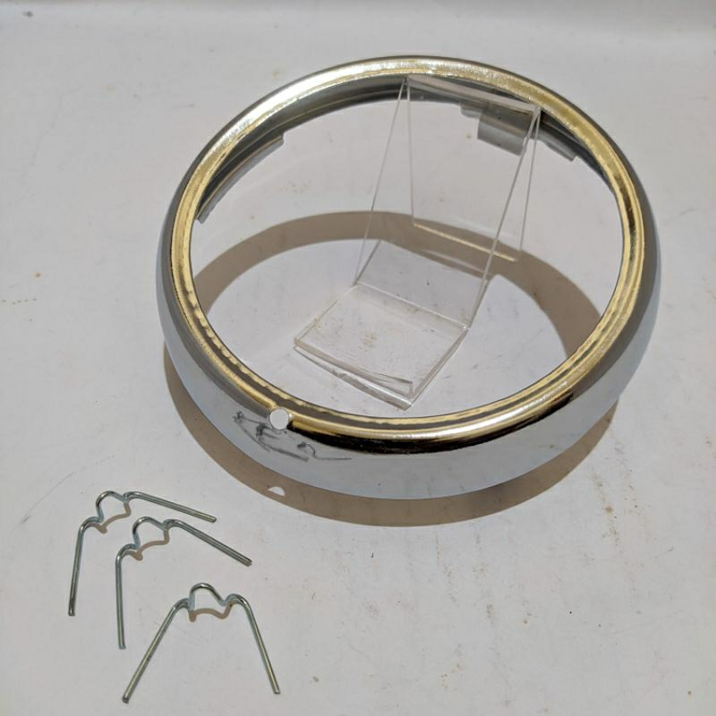 ring lampu depan honda c70 + kancingan lampu