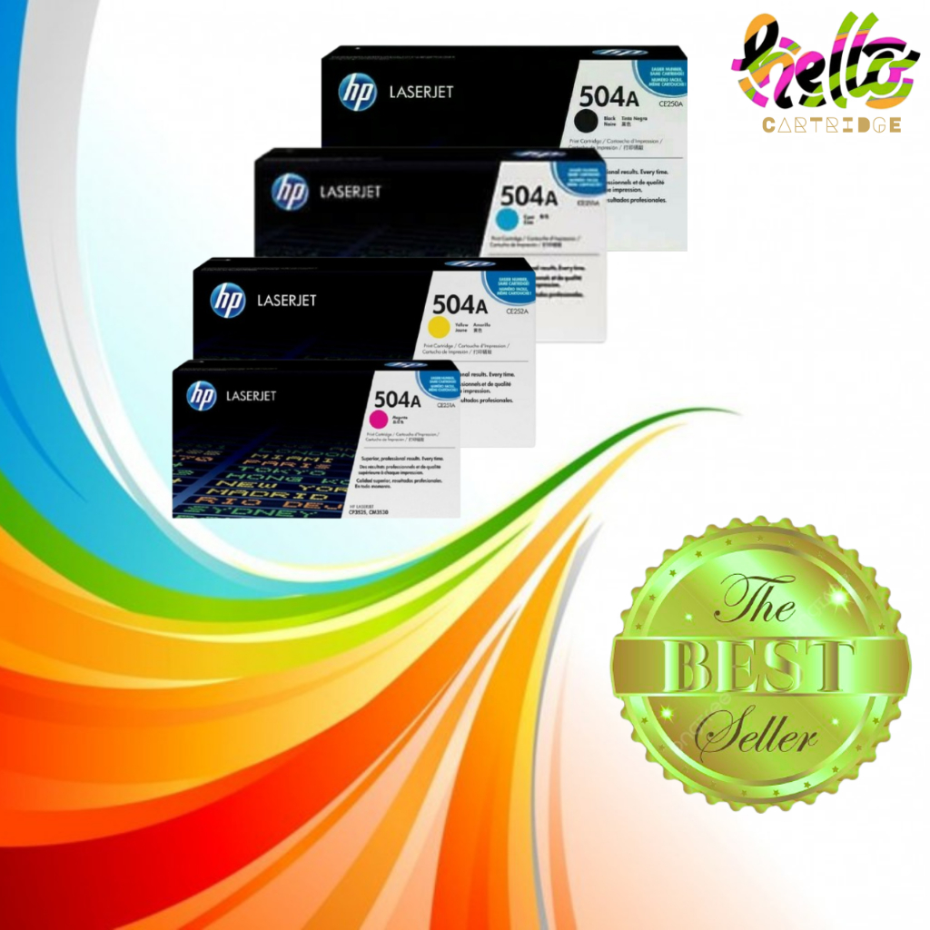 Toner HP 504A Cartridge Original Printer CP3525, CP3525dn, CP3525n