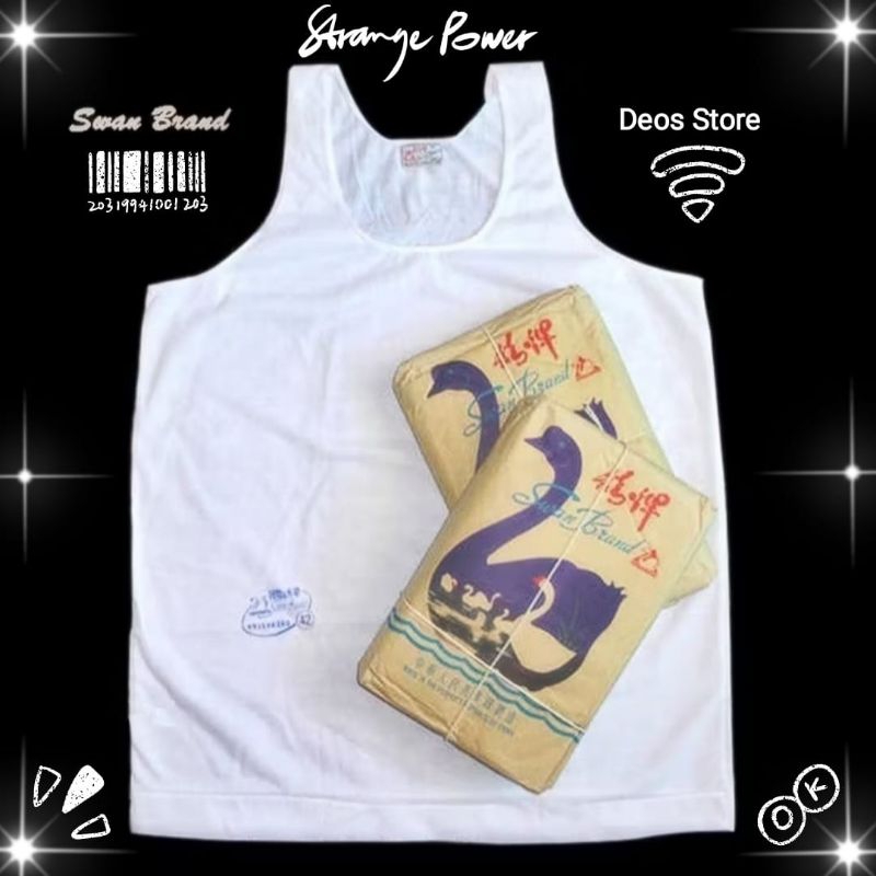 Singlet Pria Swand Brand Putih/Kaos Dalam Pria Swand Brand/Kaos Singlet Dewasa Swand Brand