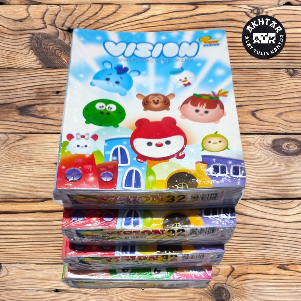 

(1 PACK 10 PCS) Buku Tulis Vision 32 Lembar