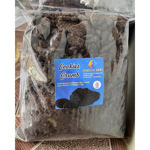 

BUBUK COOKIES CRUMB 1 KG ASLI TOPPING MINUMAN DAN MAKANAN - BISKUIT HITAM