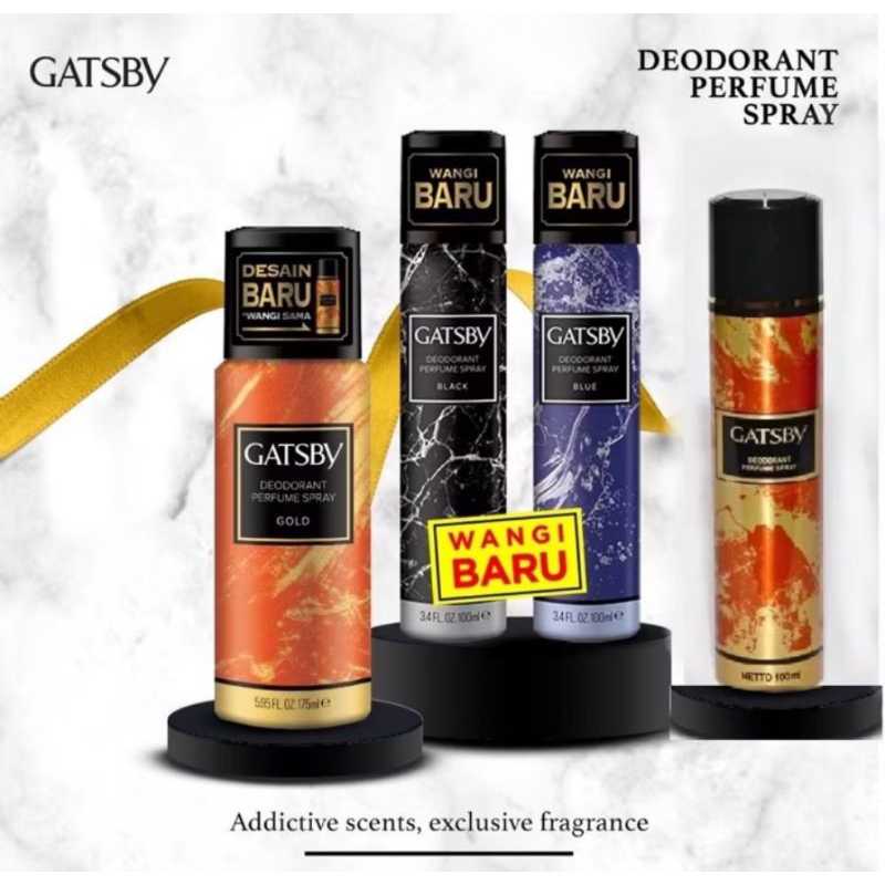 Gatsby Deodorant Parfume Spray Gold - Parfum Pria