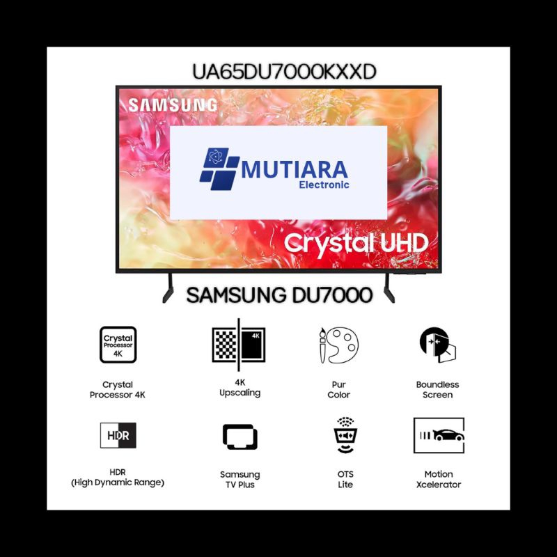 SAMSUNG 65DU7000 / UA65DU7000 4K SMART TV 65 inch 2024 series